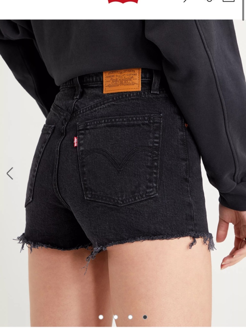 Levi's Ribcage Short Black Bayou size 29